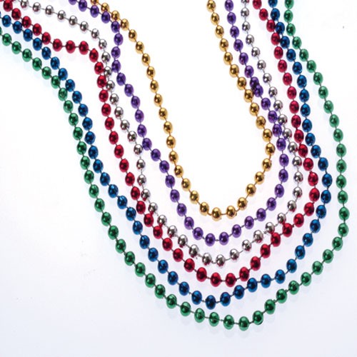 Assorted Metallic Bead Necklaces<br>33"-144 piece(s)